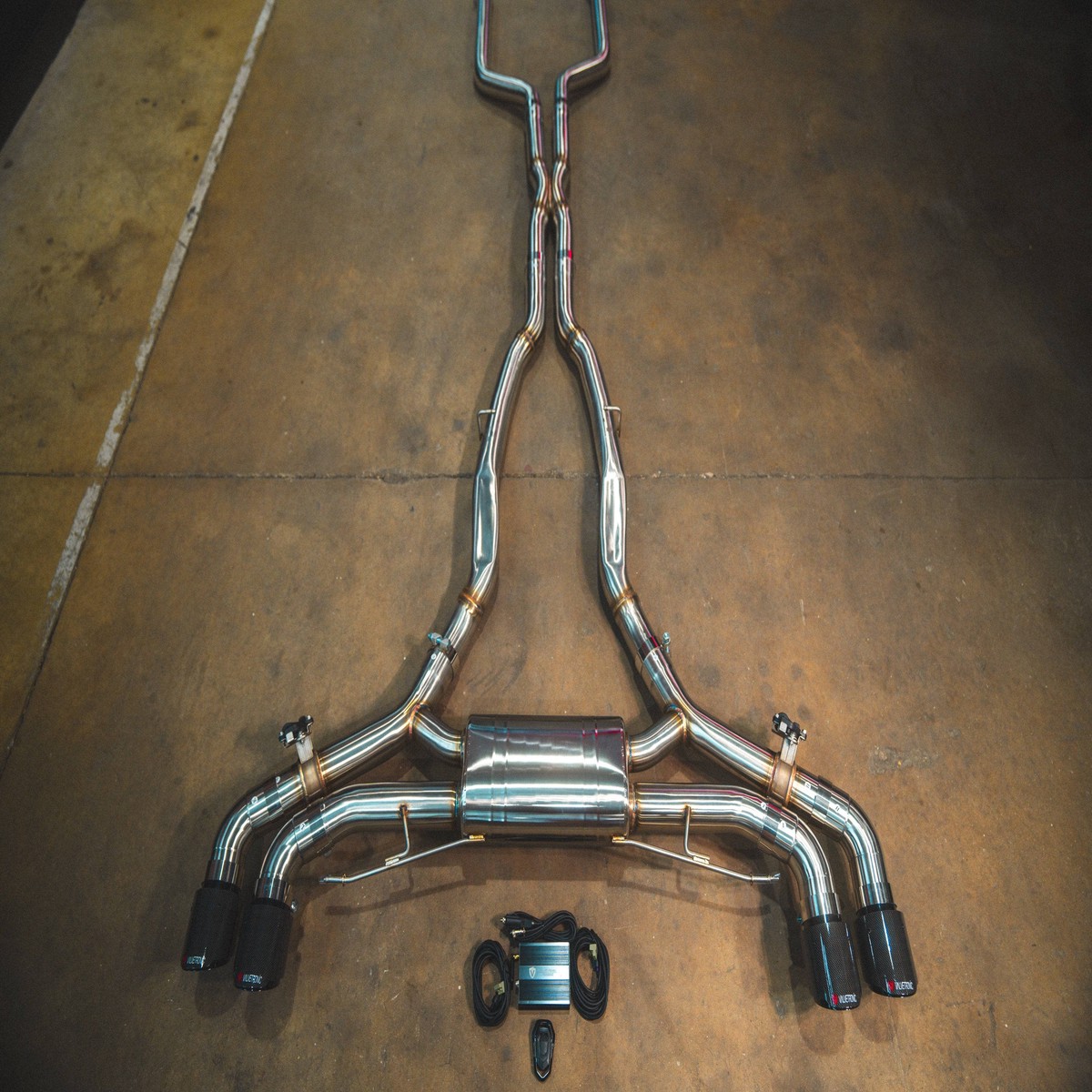 Bmw M M F95 F96 Valved Sport Exhaust System BrushedT304StainlessSteel4BrushedSteel35In