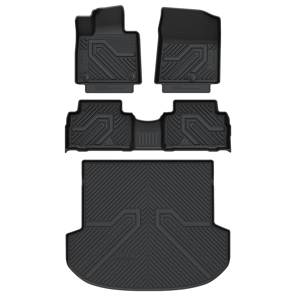 Fit For 2021-2023 Hyundai Santa Fe Floor Mats Cargo Mat Set Or Floor Mats Only Gas1St2NdRowMatsCargoMat