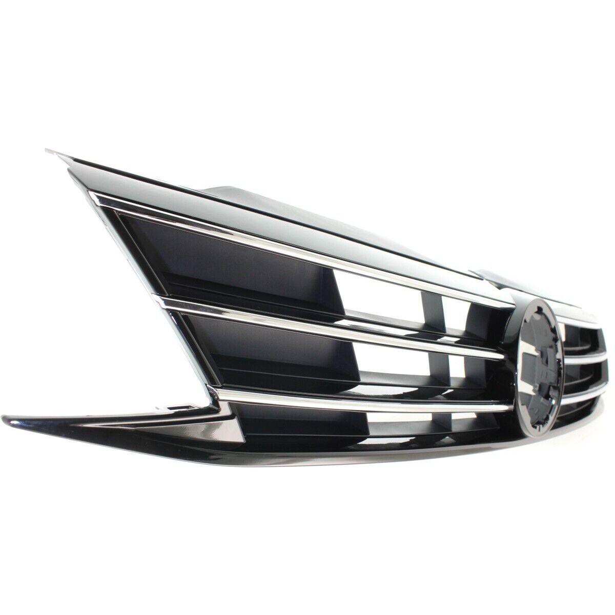 Grille Volkswagen Jetta 2015-2018 Black With Chrome Moulding Exclude Gli With Collision Warning Sedan Vw1200168