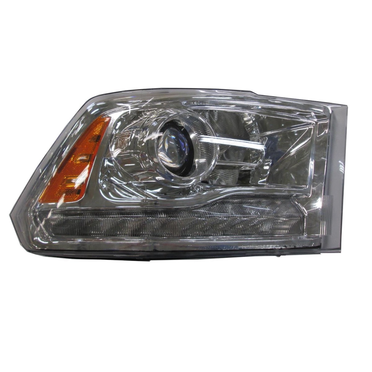 Head Lamp Passenger Side Ram Ram 1500 2016-2018 Halogen Projector Chrome Bezel Capa Ch2503290C - Hunt Parts