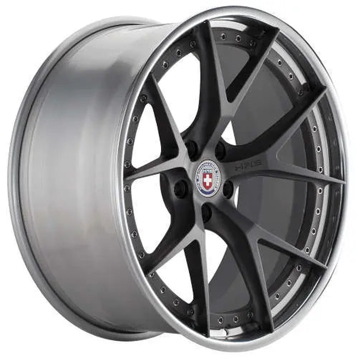 Hre Performance Wheels S101 Satin Charcoal Center W Polished Clear Outer Gloss Silver Inner 20 5 (S101-20951152003C)