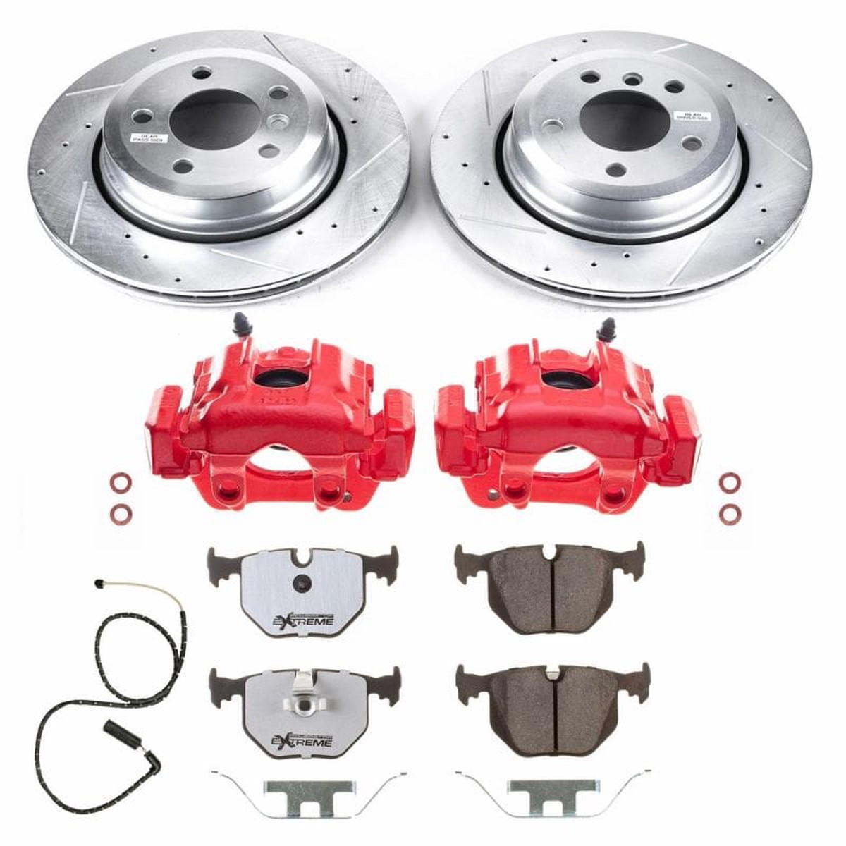 Power Stop 10-04 Bmw Rear Z26 Street Warrior Brake Kit WCalipers