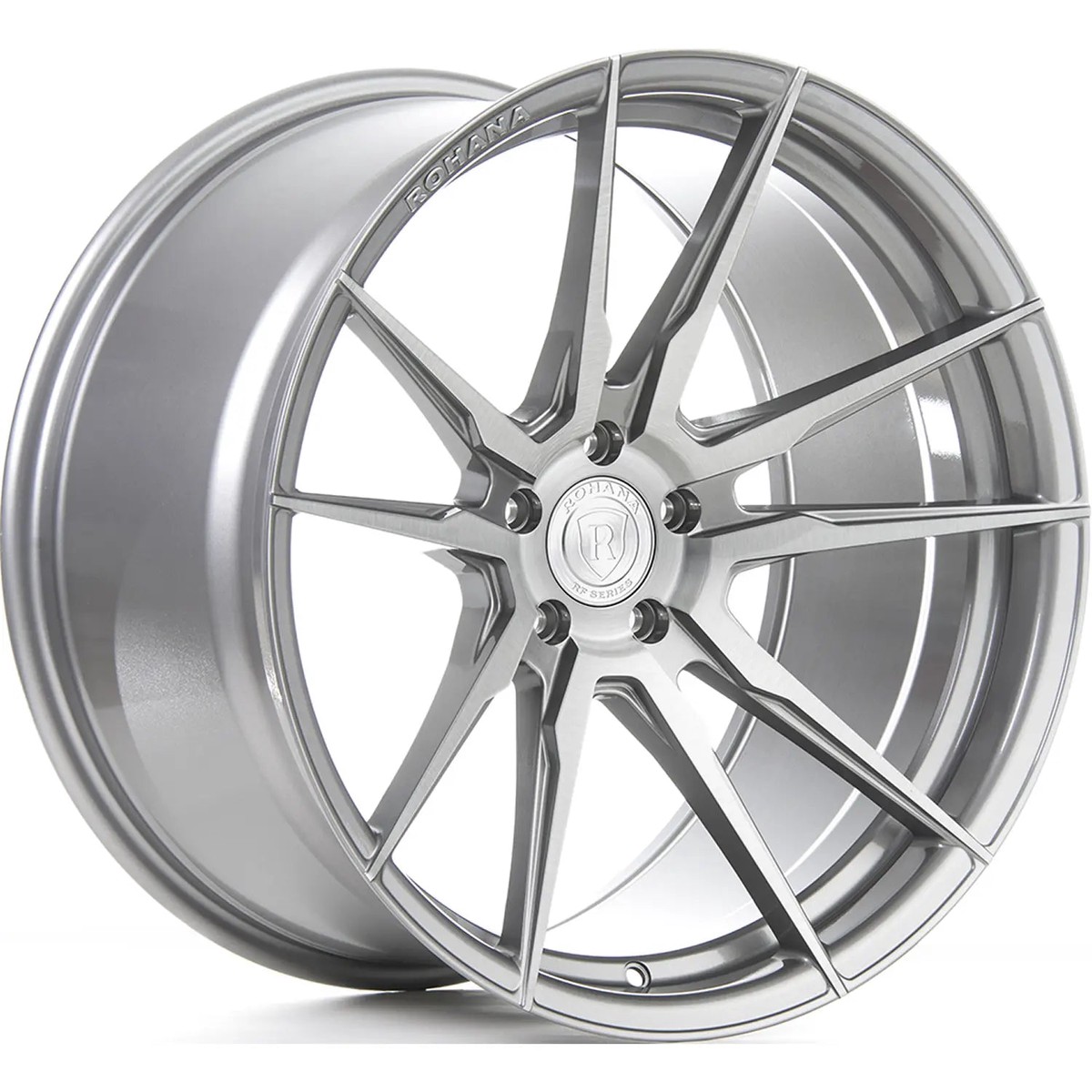 Rohana Wheels Rfx2 Silver W Brushed Machined Spoke Faces 20 5 (Rfx220125120Bt50M)