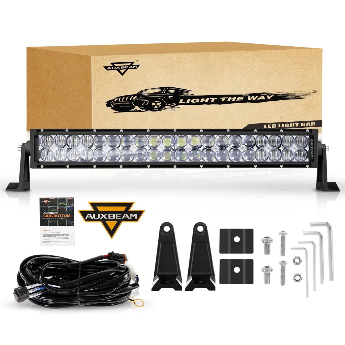5D Series 22 Inch Combo Beam Dual Row Curved Off Road Led Light Bar