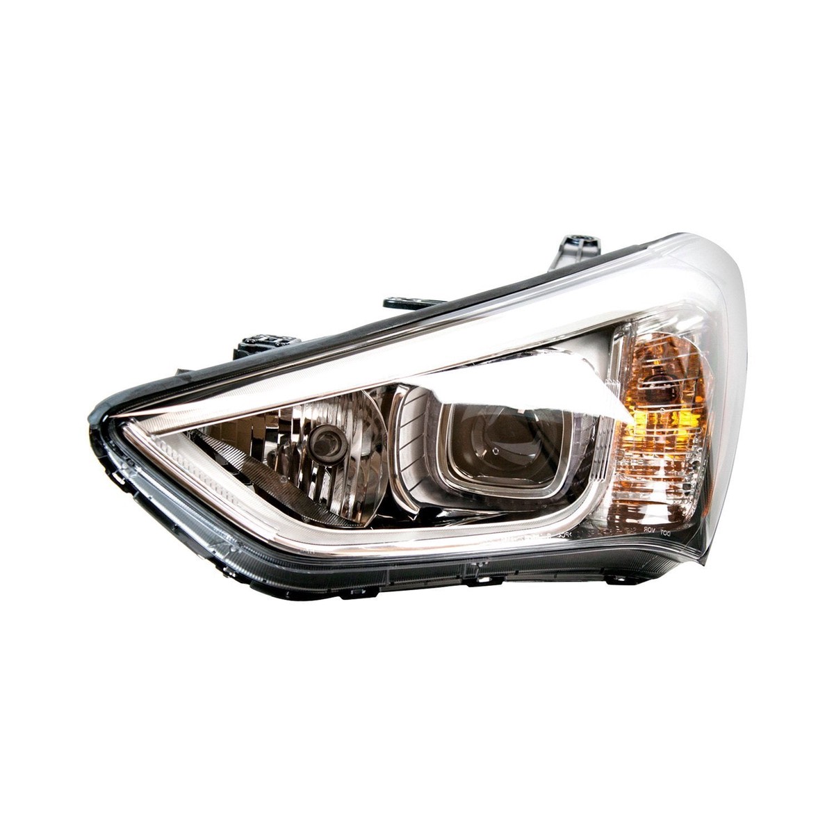 Head Lamp Driver Side Hyundai Santa Fe Sport 2013-2016 Halogen Sports Black Bezel Capa Hy2502169C – Hunt Parts