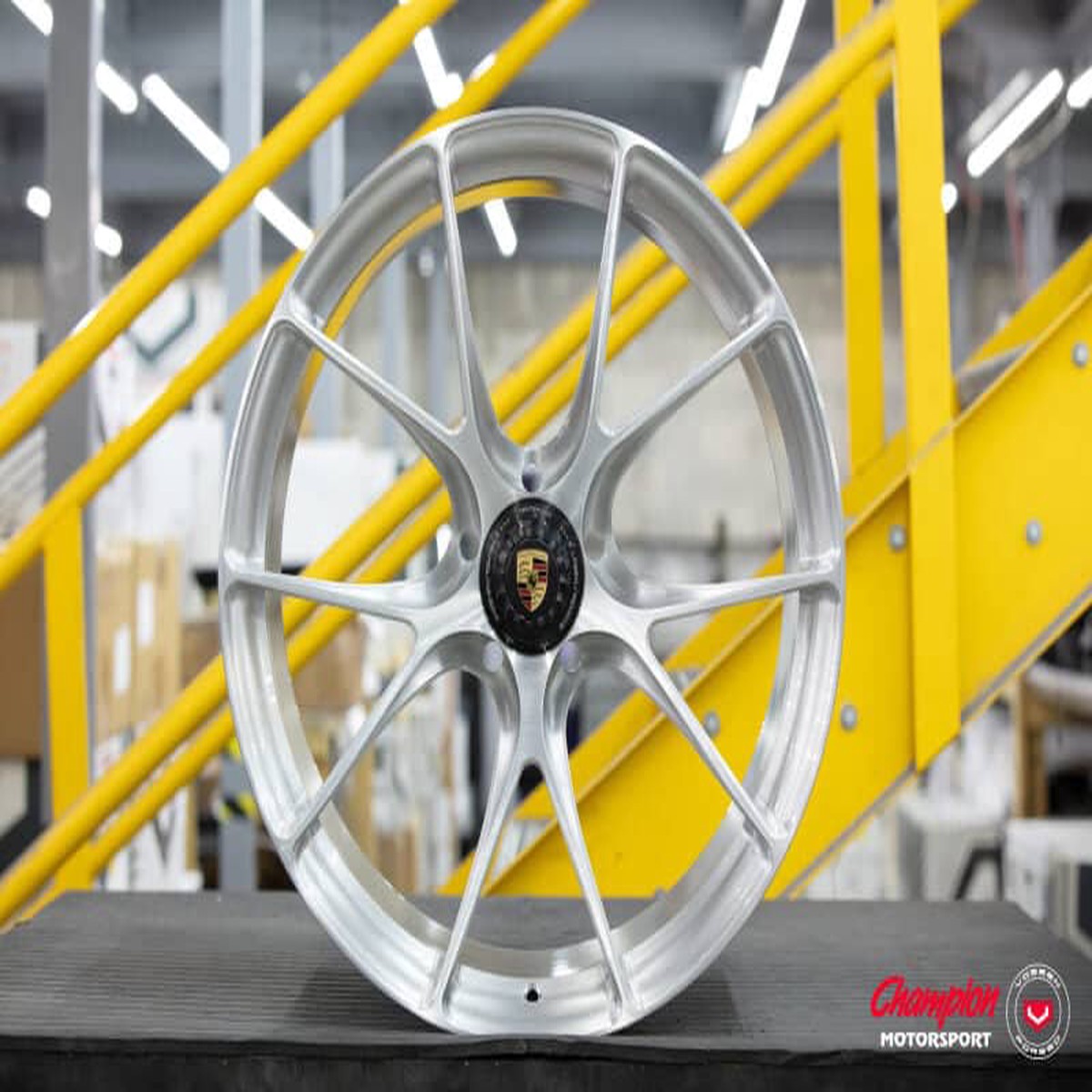 Vossen X Champion Rs74 21 Et44 Brushed Gloss Clear Wheel- Centerlock 911 Turbo 991 - Front