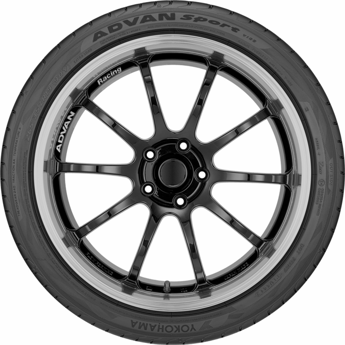Yokohama Advan Sport V105 Tire - 28540Zr19 103Y