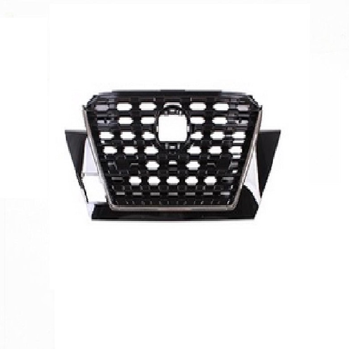 Grille Front Nissan Kicks 2021 Ptd Black With Smoked Chrome Molding With Camera Ni1200325 - Hunt Parts