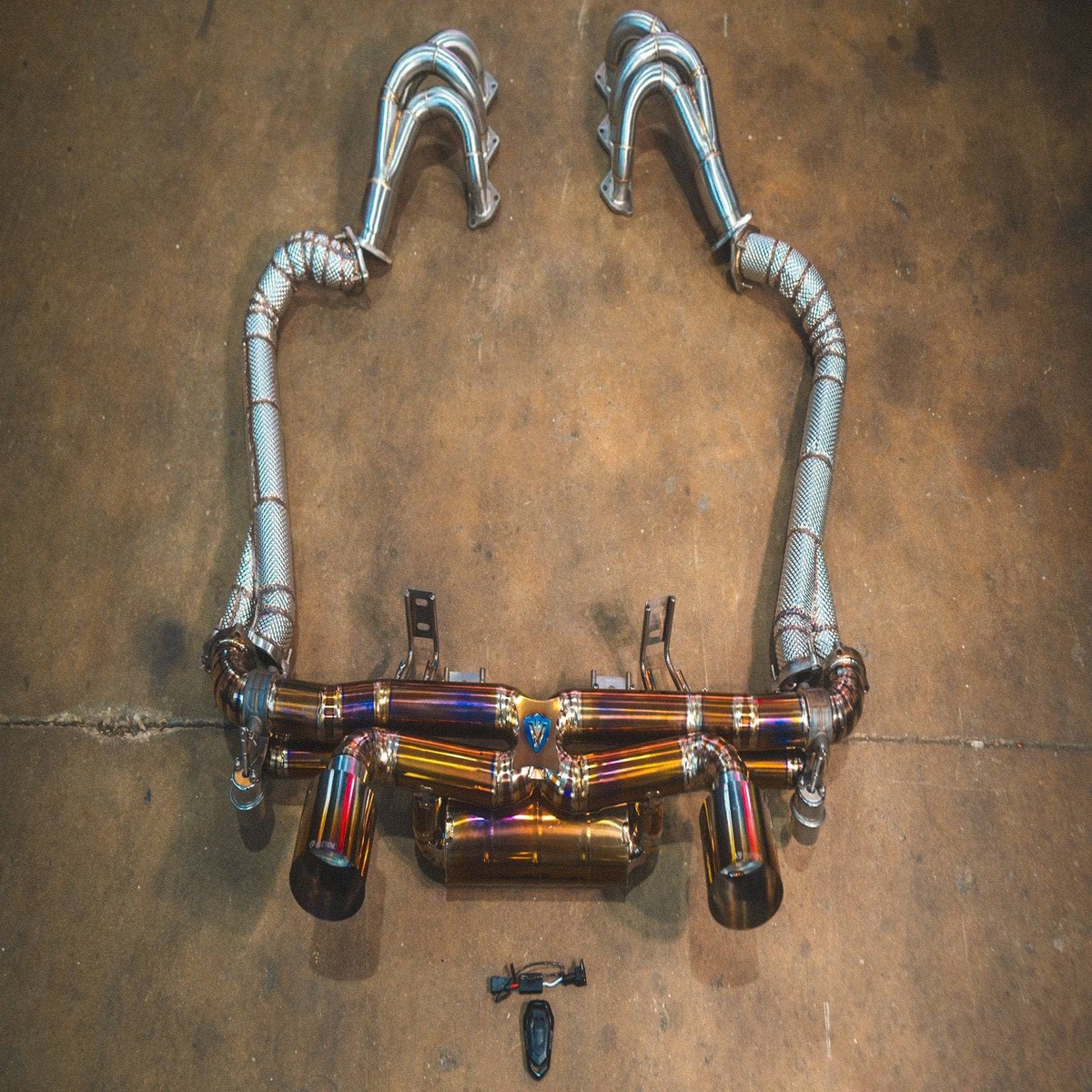 Valvetronic Valved Sport Exhaust System For Porsche 718 Gt4 Boxster Spyder ValvedSportExhaustSystemTitanium