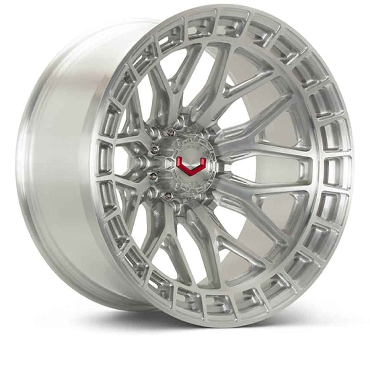 Vossen Lcx-02 22 5 – 6 7 – Et20 – Deep – 781 – Brushed Gloss Clear Wheel