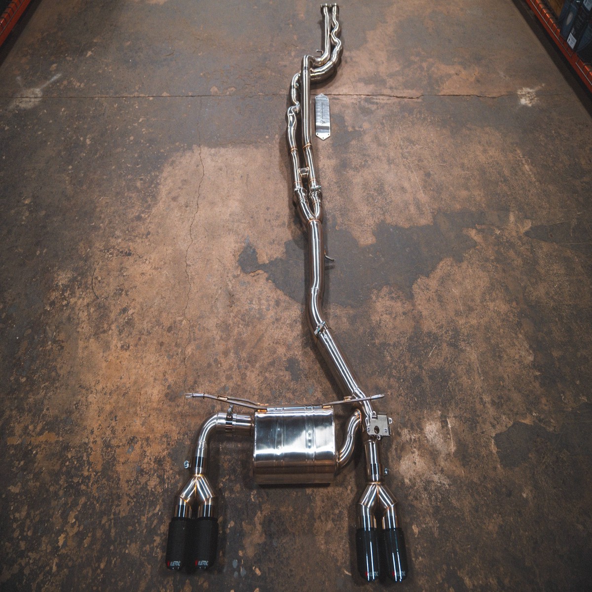 Bmw F87 M2 Competition Equal Length Valved Sport Exhaust System StainlessSteelBrushedSteel