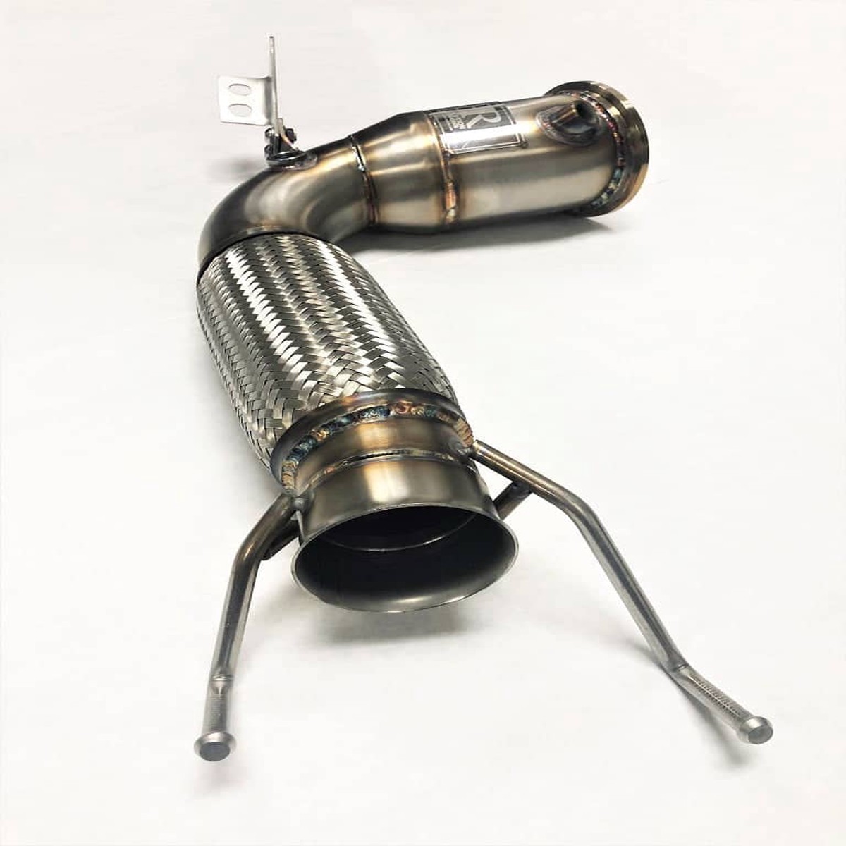 Competition Series 4 Catless Downpipe For The 2015 Mini Cooper S Clubman Cabrio And Countryman EuAsia Spec Cooper Jcw All Region (4 Cylinder) Engine BrushFinishFwd