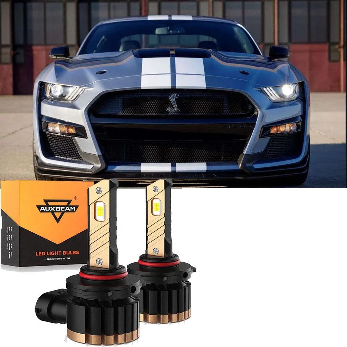For 2008-2012 Ford Mustang Gt H10 Led Fog LightDrl Bulbs H10FogLightGt6500KWhite