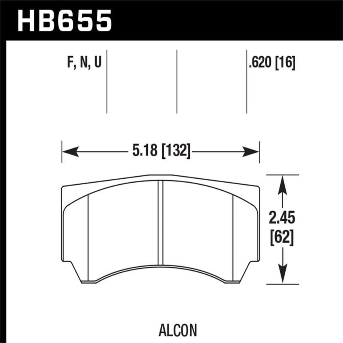 Hawk Alcon Hps 50 Street Brake Pads