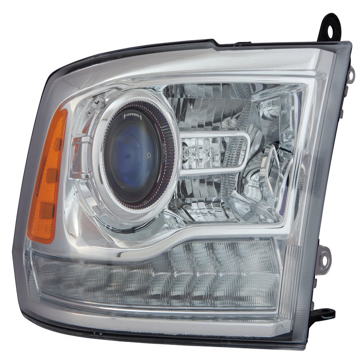 Head Lamp Passenger Side Ram Ram 1500 2013-2015 Halogen Projector Style Chrome Exclude SportRt Capa Ch2503244C – Hunt Parts