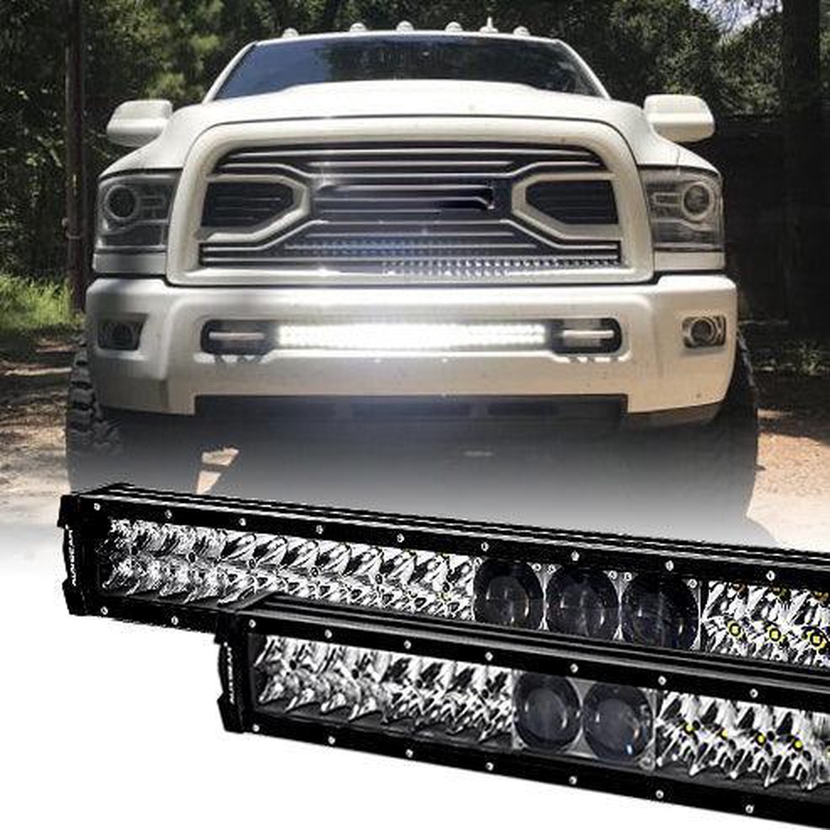 1222324252 5D-Pro Series Led Light Bar With 5D Projectors For Dodge Ram 2500 12