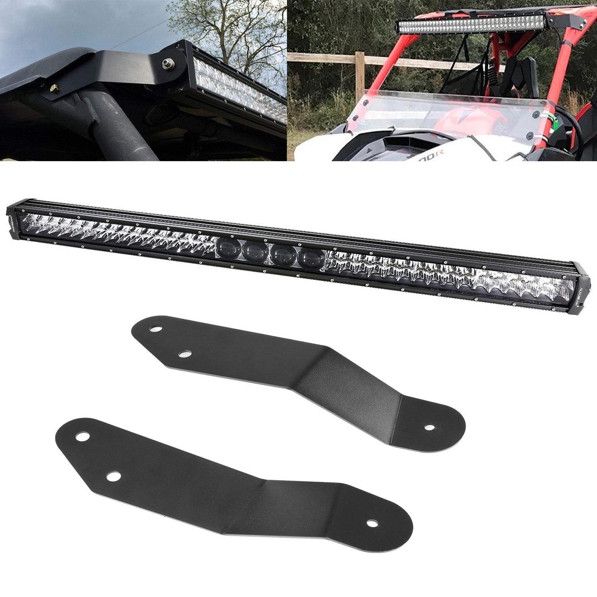 42 Inch 5D-Pro Series Led Light Bar Car Roof Windshield Led Light Bar Mounting Bracket For 2014-2019 Can-Am Commander 1000 800 Models 42LedLightBarmountingBrackets