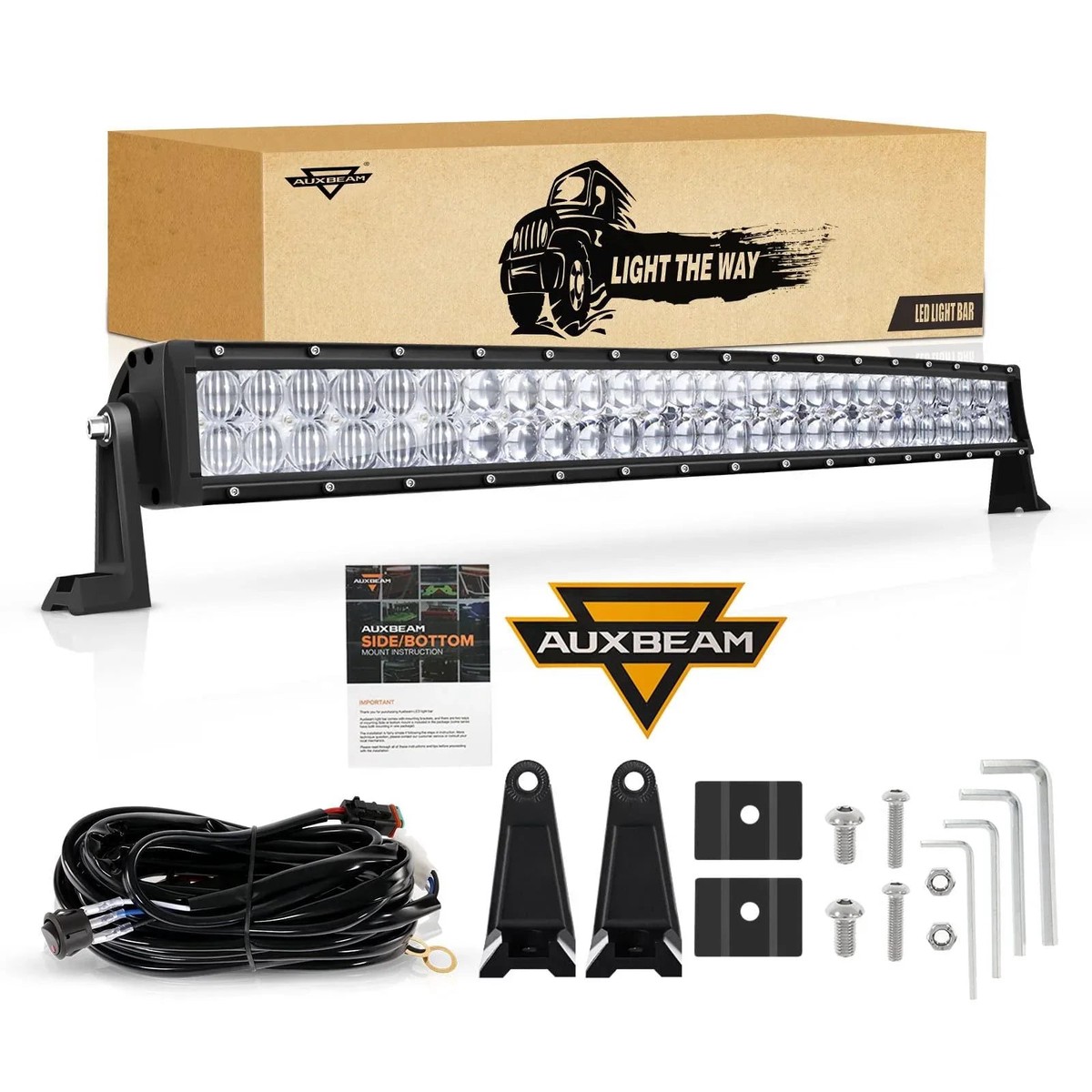 5D Series 32 Inch Combo Beam Dual Row Curved Off Road Led Light Bar