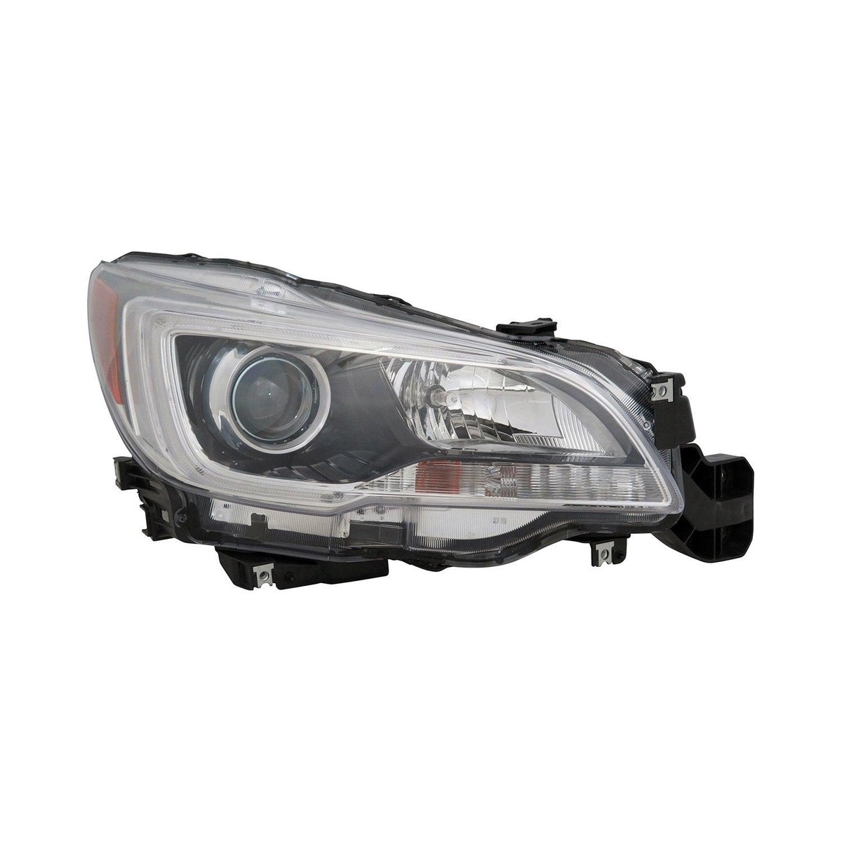 Head Lamp Passenger Side Subaru Legacy 2015-2017 Halogen With Black BezelChrome Trim 36L High Quality Su2503149
