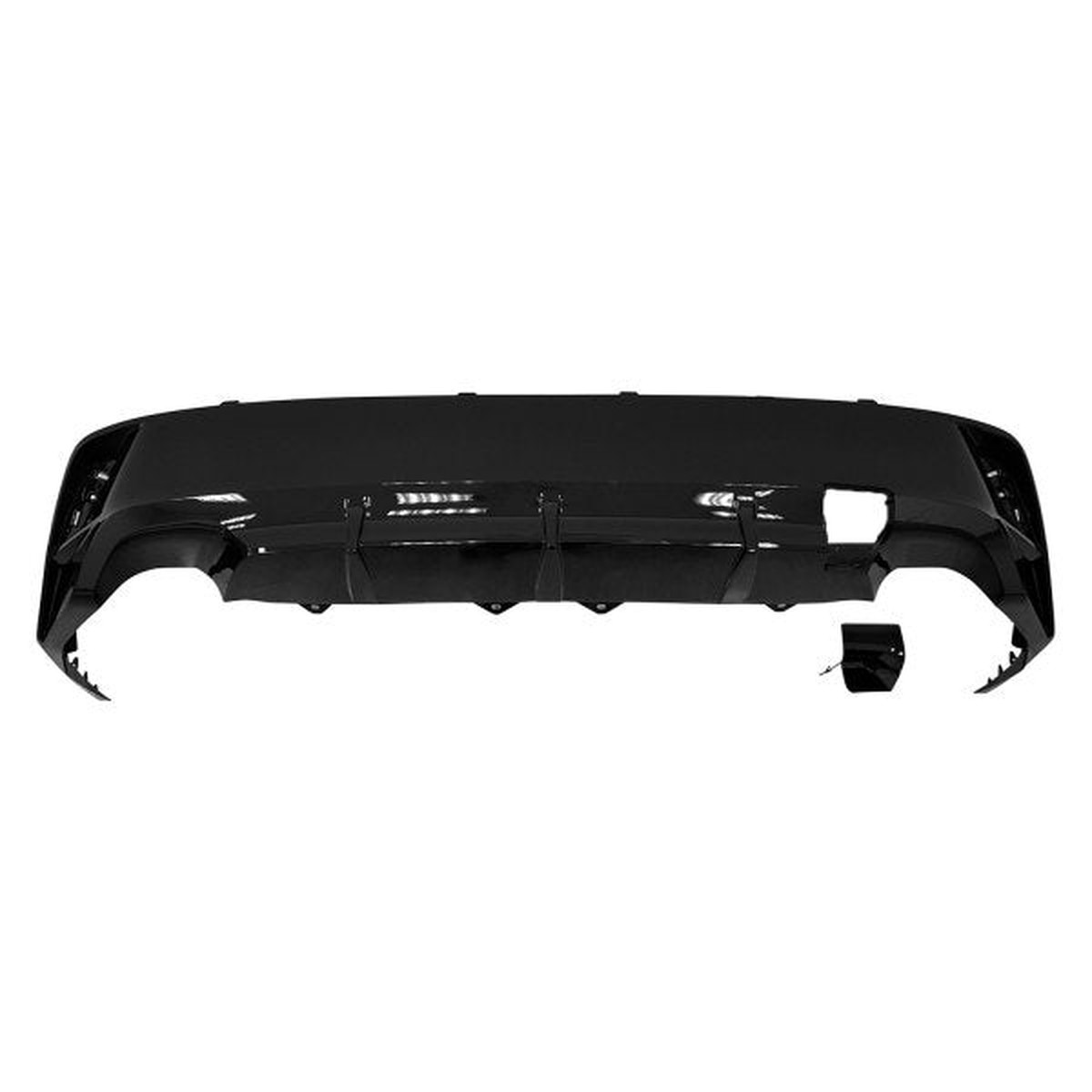 Bumper Rear Lower Lexus Is350 Sedan 2021-2023 Bright Black With Tow Hook Hole Lx1115105 – Hunt Parts