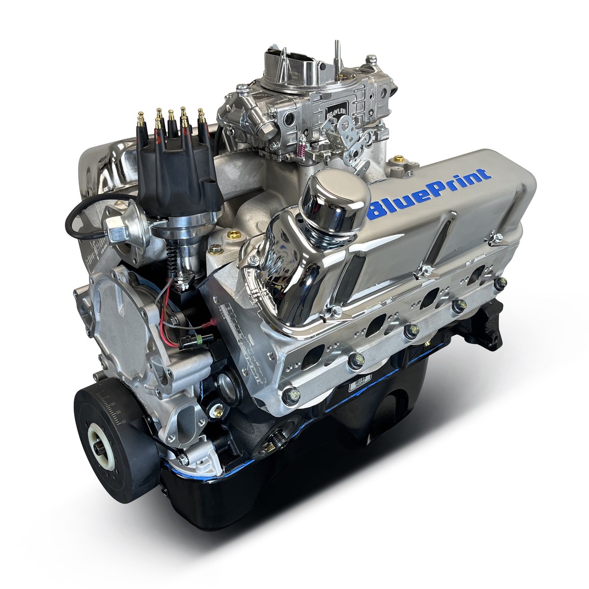 Ford Small Block Compatible 347 CI Engine – 415 Horsepower – Base Dressed – Rear Sump – Carbureted