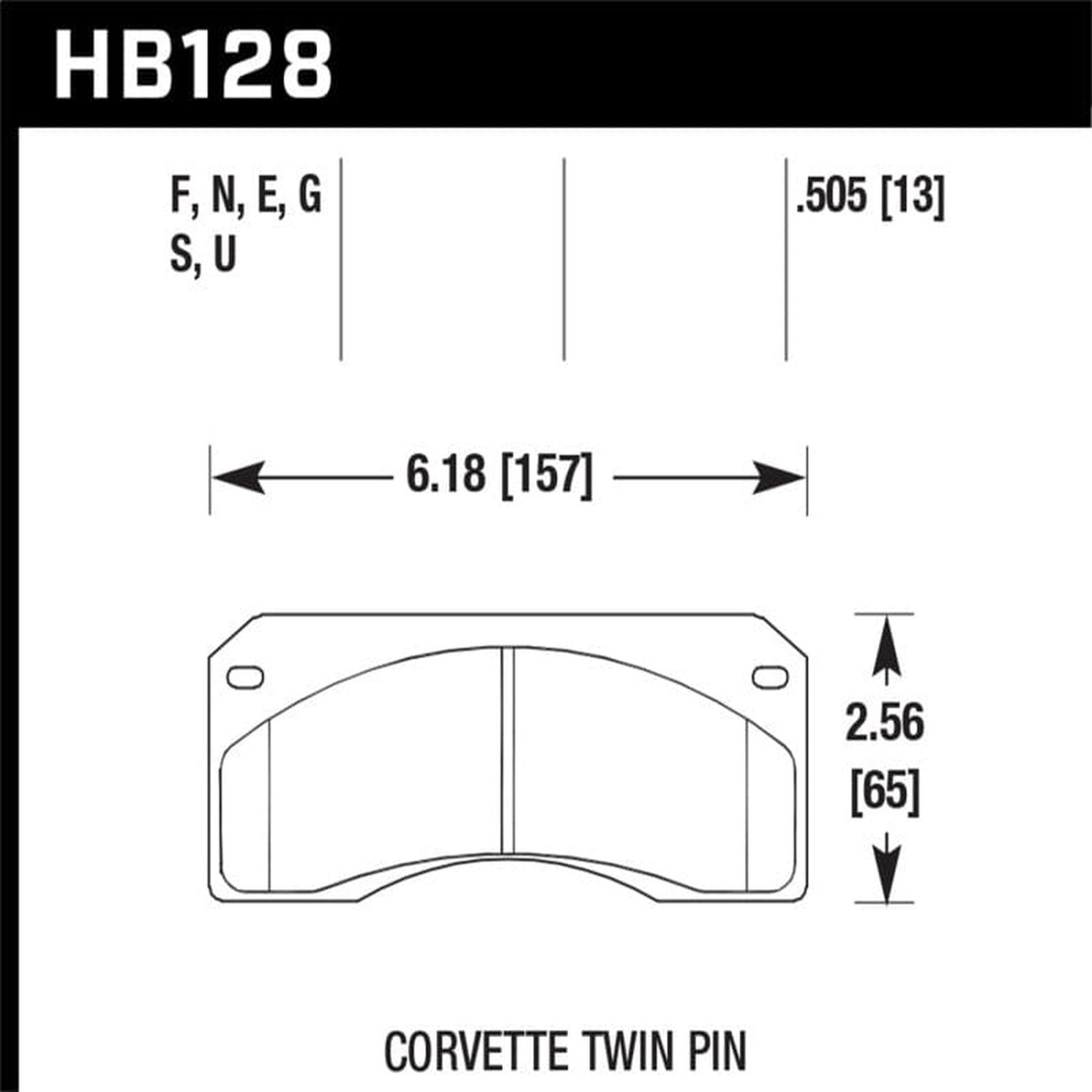 Hawk Dtc-60 Race Brake Pads - Ferro-Carbon Black Powder Coat High Dust - 0505In Thick