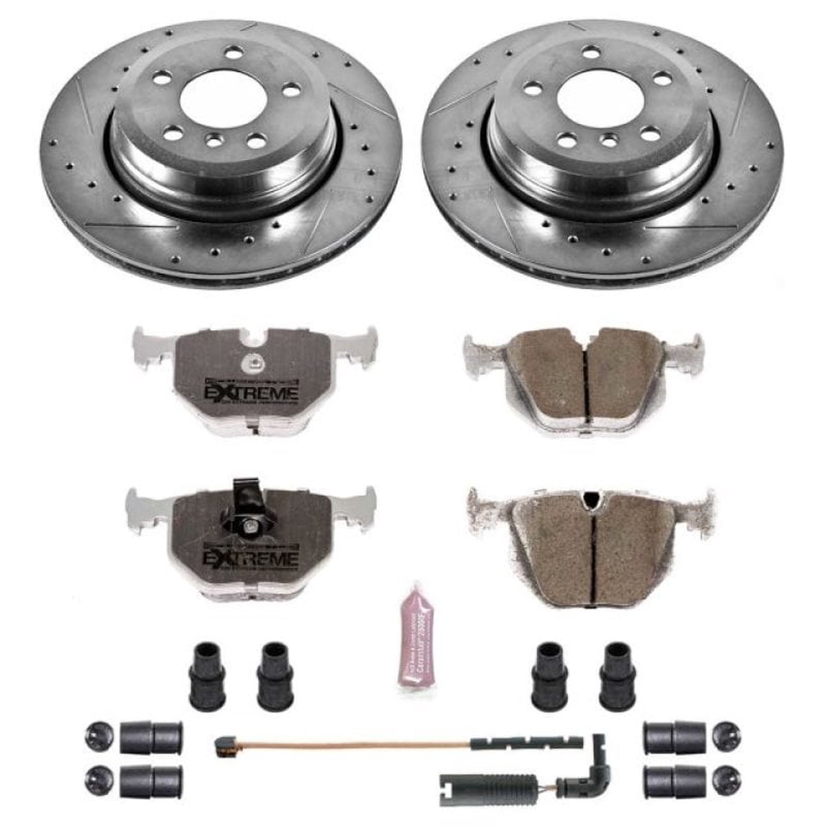 Power Stop 04-10 Bmw Rear Z26 Street Warrior Brake Kit