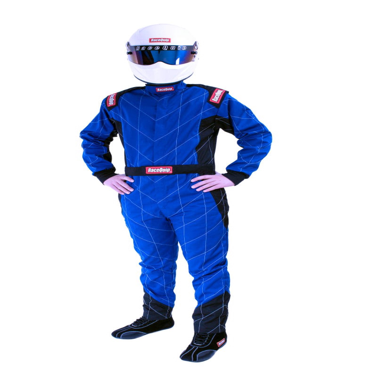 Racequip Blue Chevron-1 Suit – Sfi-1 Medium