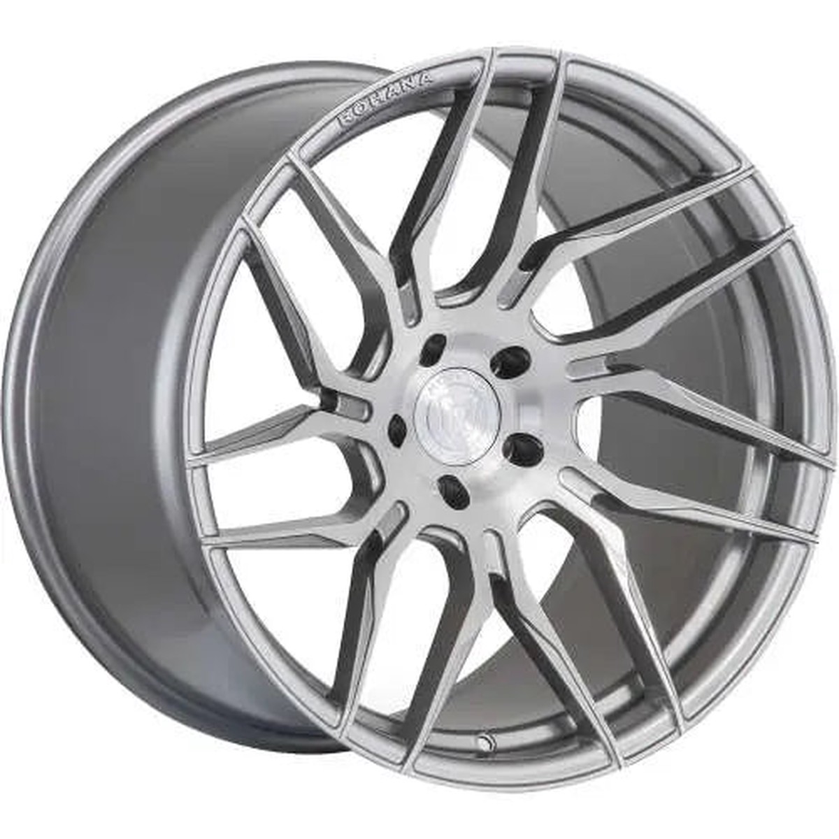 Rohana Wheels Rfx7 Titanium Silver W Machined Brushed Spoke Faces 19 5 5 (Rfx719955112Bt30L)