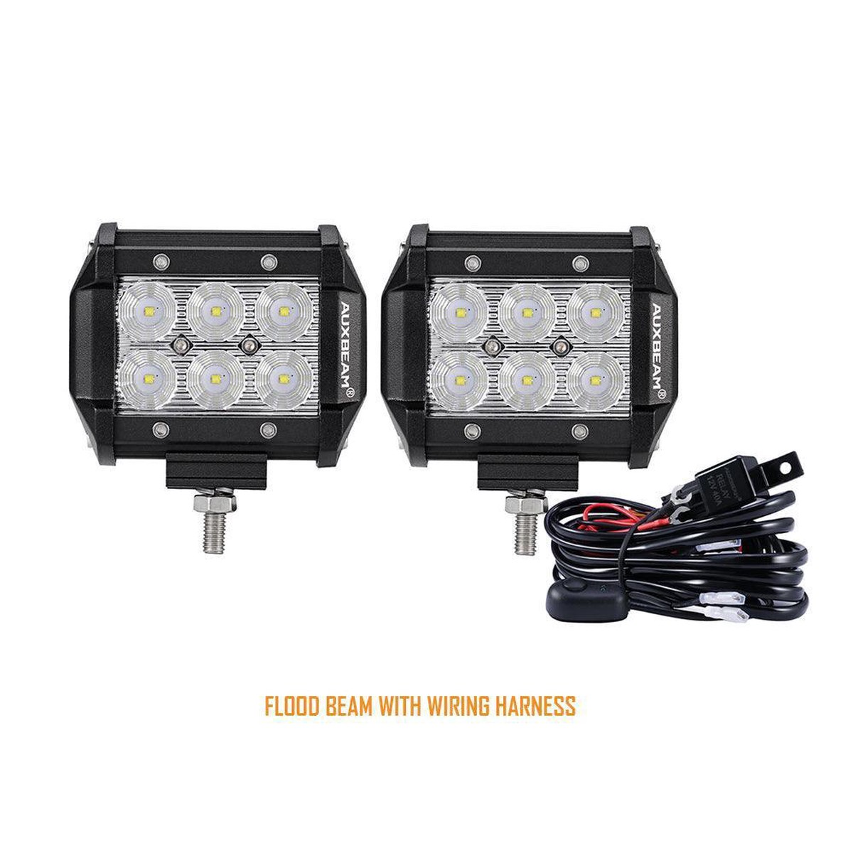 (2PcsSet) 4 Inch 36W Flood Beam Off-Road Led Work Light Bar