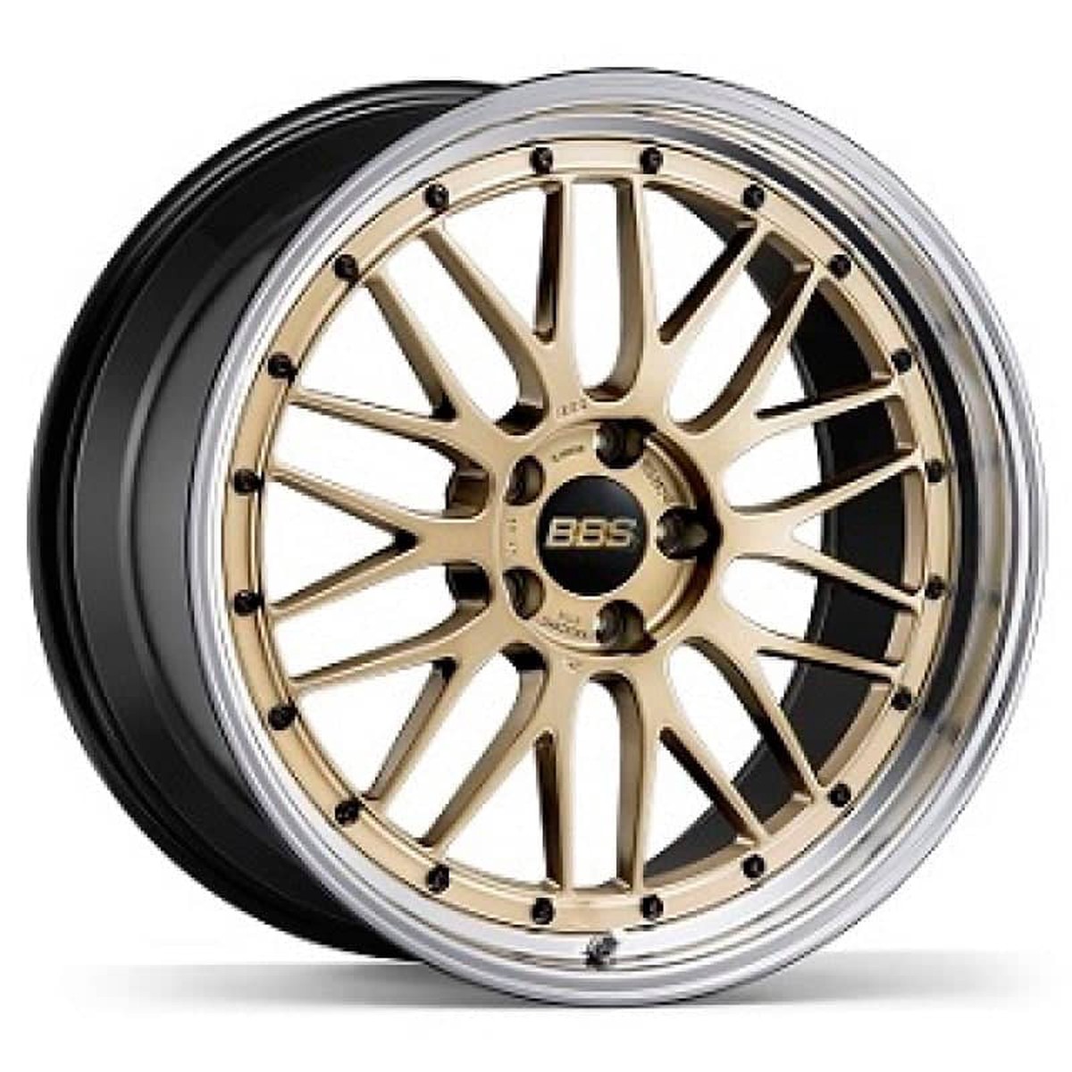 Bbs Lm 20 5 Et50 Cb716 Gold Wheel W Diamond Cut Machined Lip