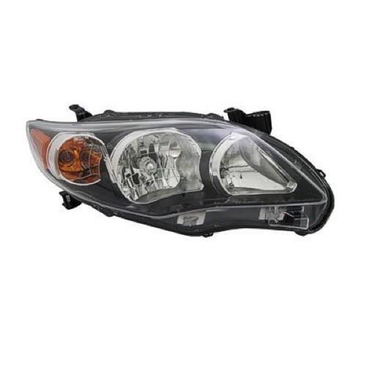 Head Lamp Passenger Side Toyota Corolla Sedan 2011-2013 Us Built Black Bezel SSrx Capa To2503204C – Hunt Parts