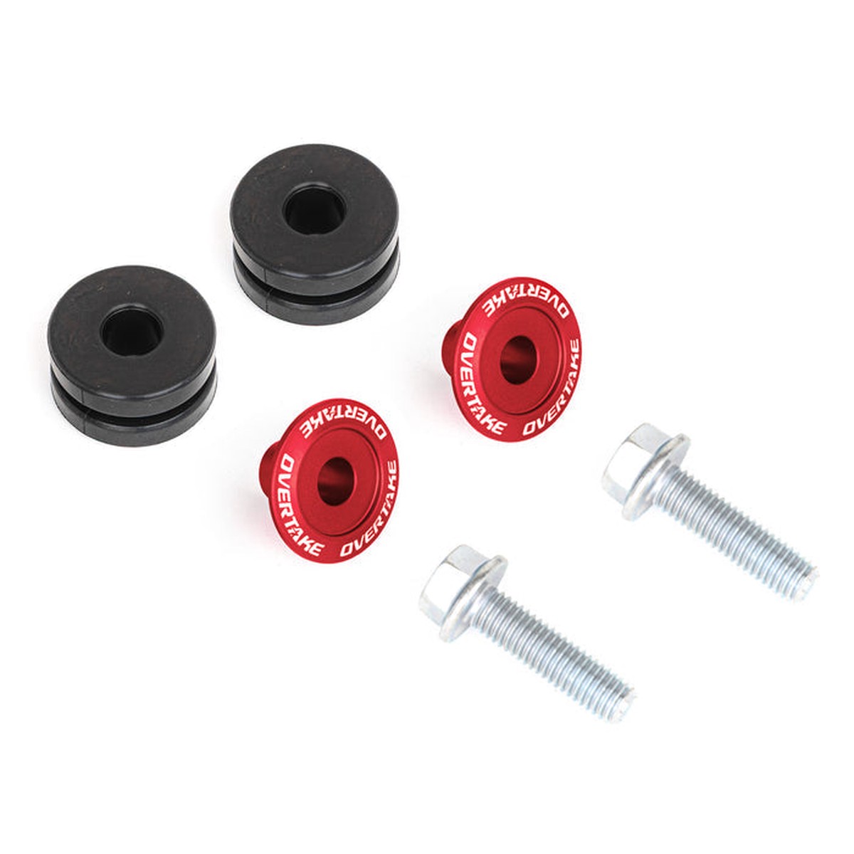 Overtake Top Mount Intercooler Isolator Bushings Red