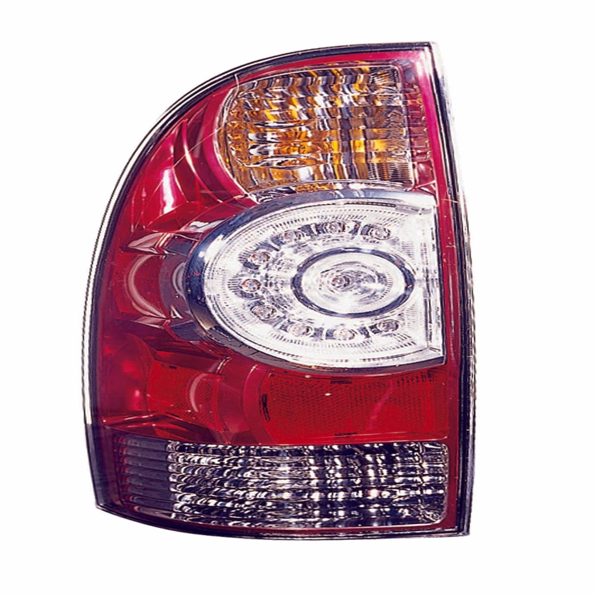 Tail Lamp Driver Side Toyota Tacoma 2005-2015 Led With Clear Center Lens Capa To2800177C – Hunt Parts