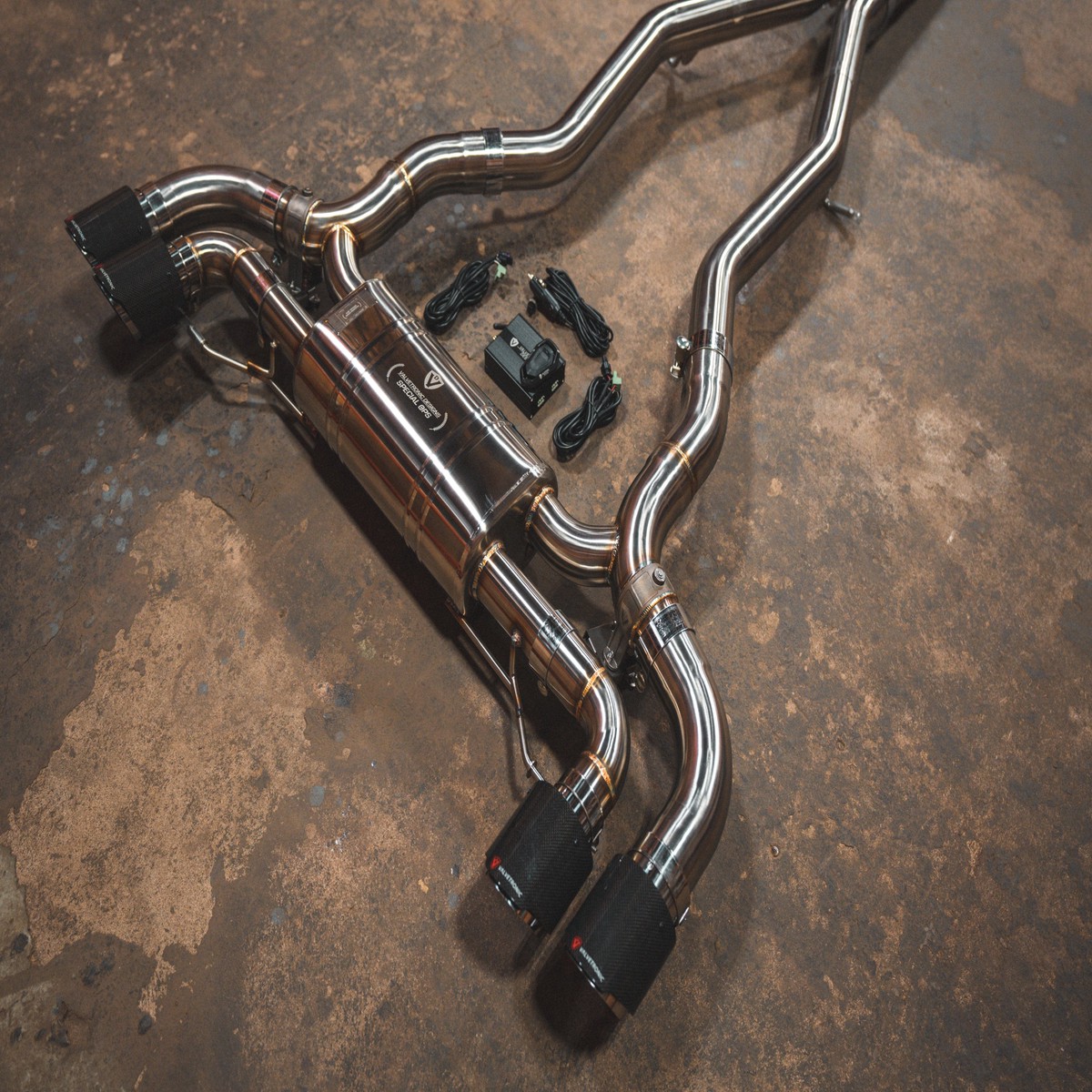 Bmw F90 M5 Titanium Valved Sport Exhaust System 4Chrome35Outlet