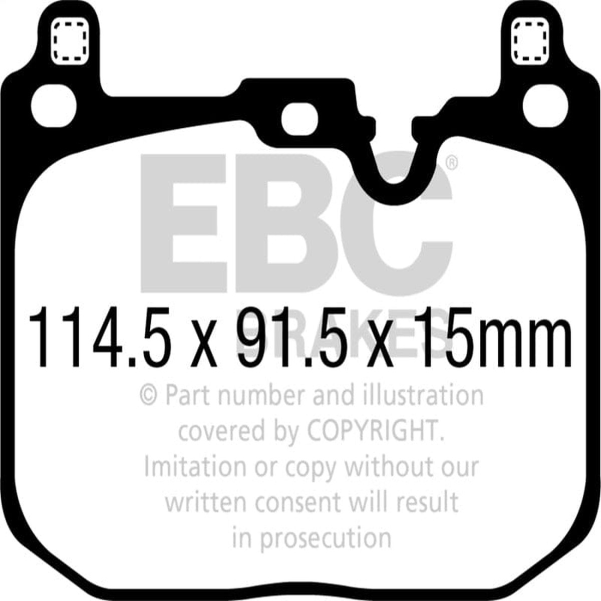 Ebc 2018 Bmw Yellowstuff Front Brake Pads