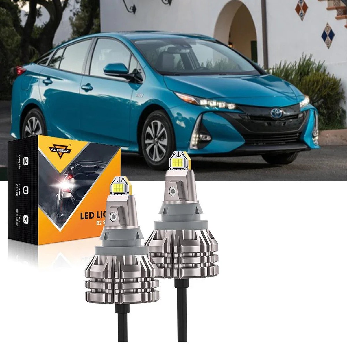 For 2017-2020 Toyota Prius Prime Enterior Interior Bulbs Back-UpLight6500KWhite