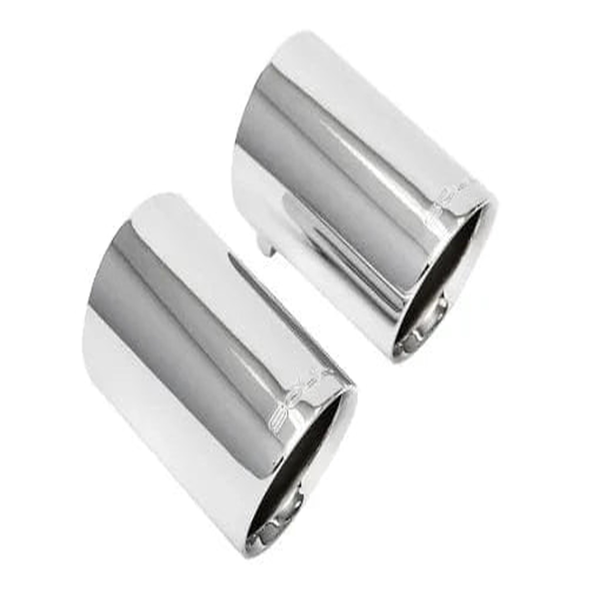 Porsche 718 Cayman Boxster Competition Package - (Valved) - Chrome Tips ChromeDualWallPolishedChrome