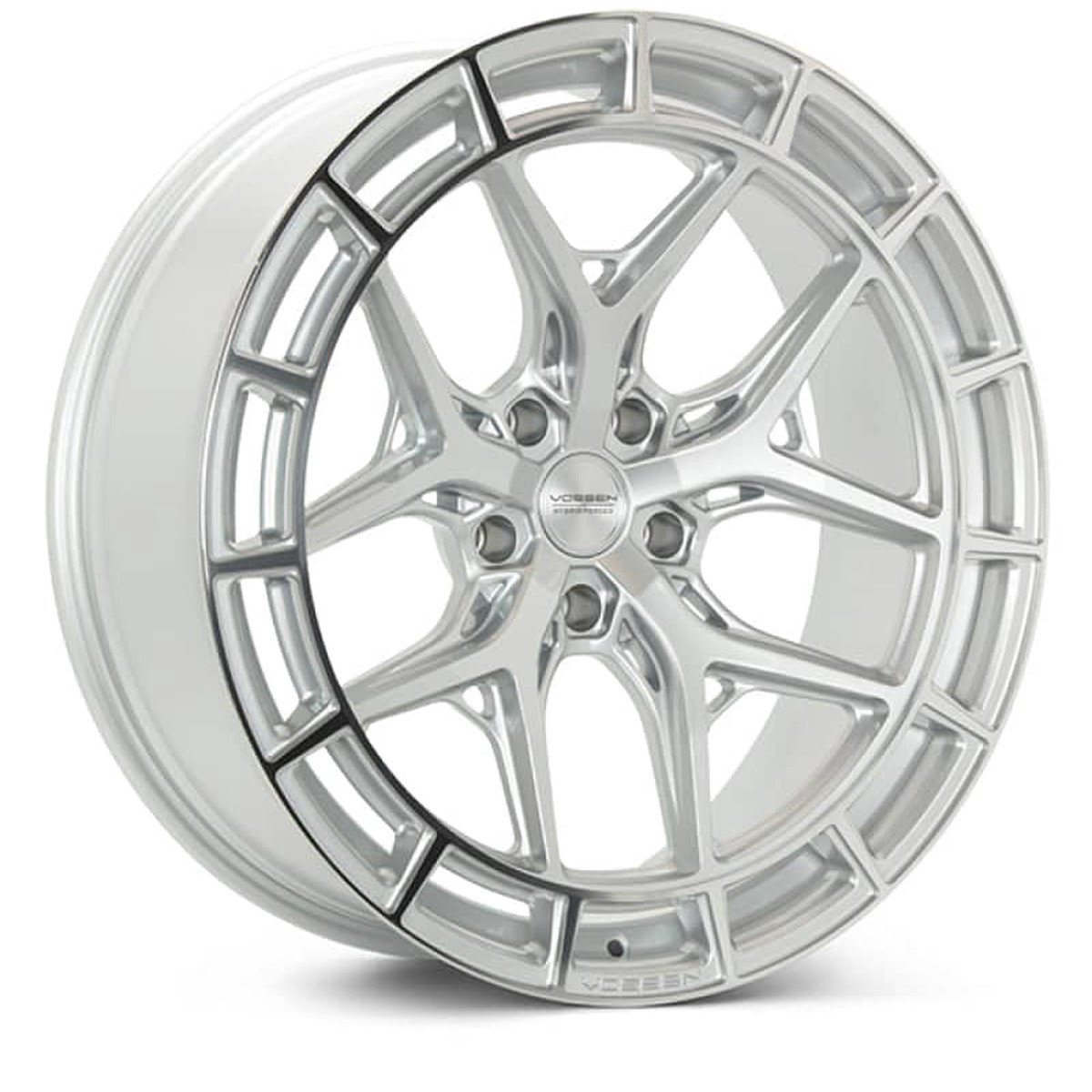 Vossen Hfx-1 20 5 Et25 – Flat – 665 – Silver Polished Wheel