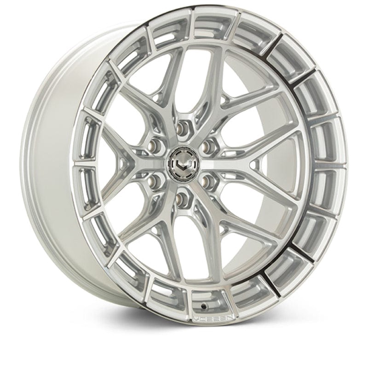 Vossen Hfx-1 24 8 1 Et-44 Ultra Deep -1251 Cb – Silver Polished Wheel