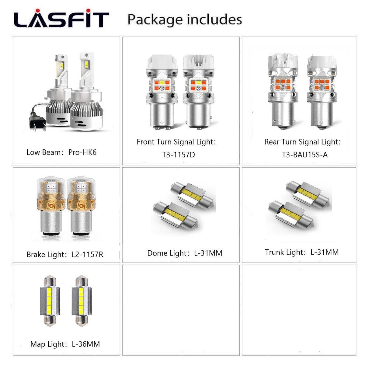 Fit For 2017-2018 Hyundai Santa Fe Custom H7 Led Bulbs Exterior Interior Lights Santa Fe Sport Included SanteFeComboPackage