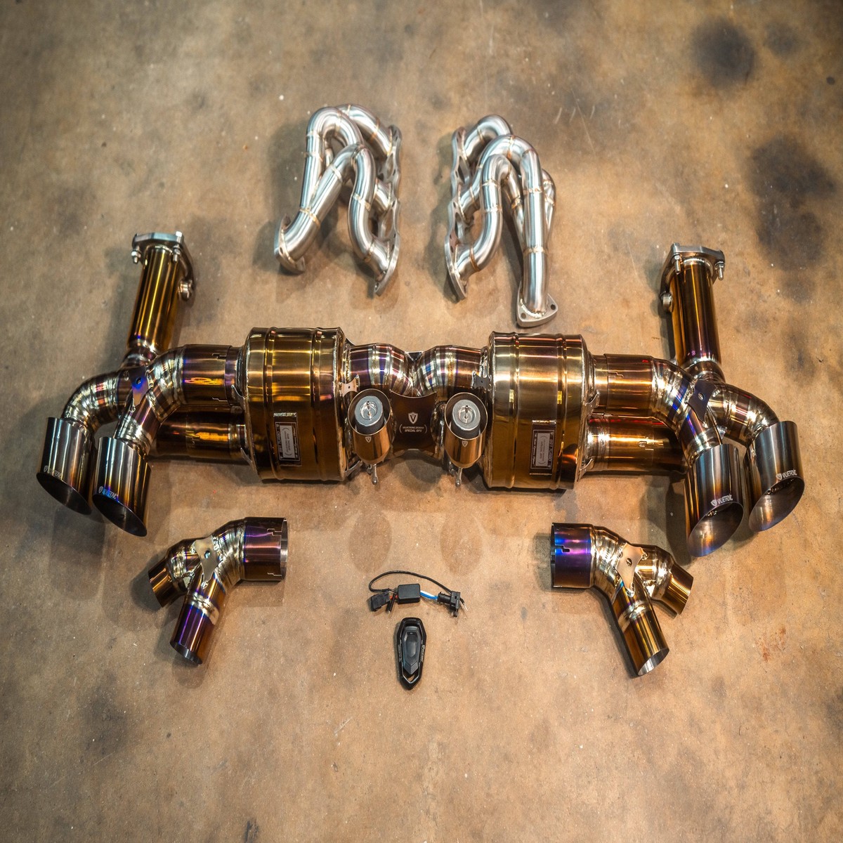 Valvetronic Valved Race Exhaust System For Porsche 911 Turbo 9911 9912 Grade5TitaniumSportCatbackSystem