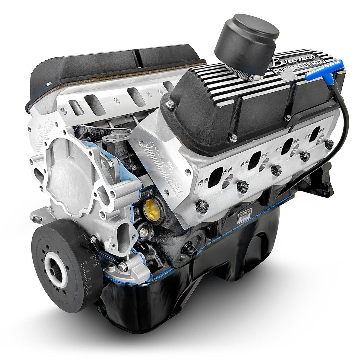Ford Small Block Compatible 302 CI Engine - 365 Horsepower - Long Block Bronco Edition