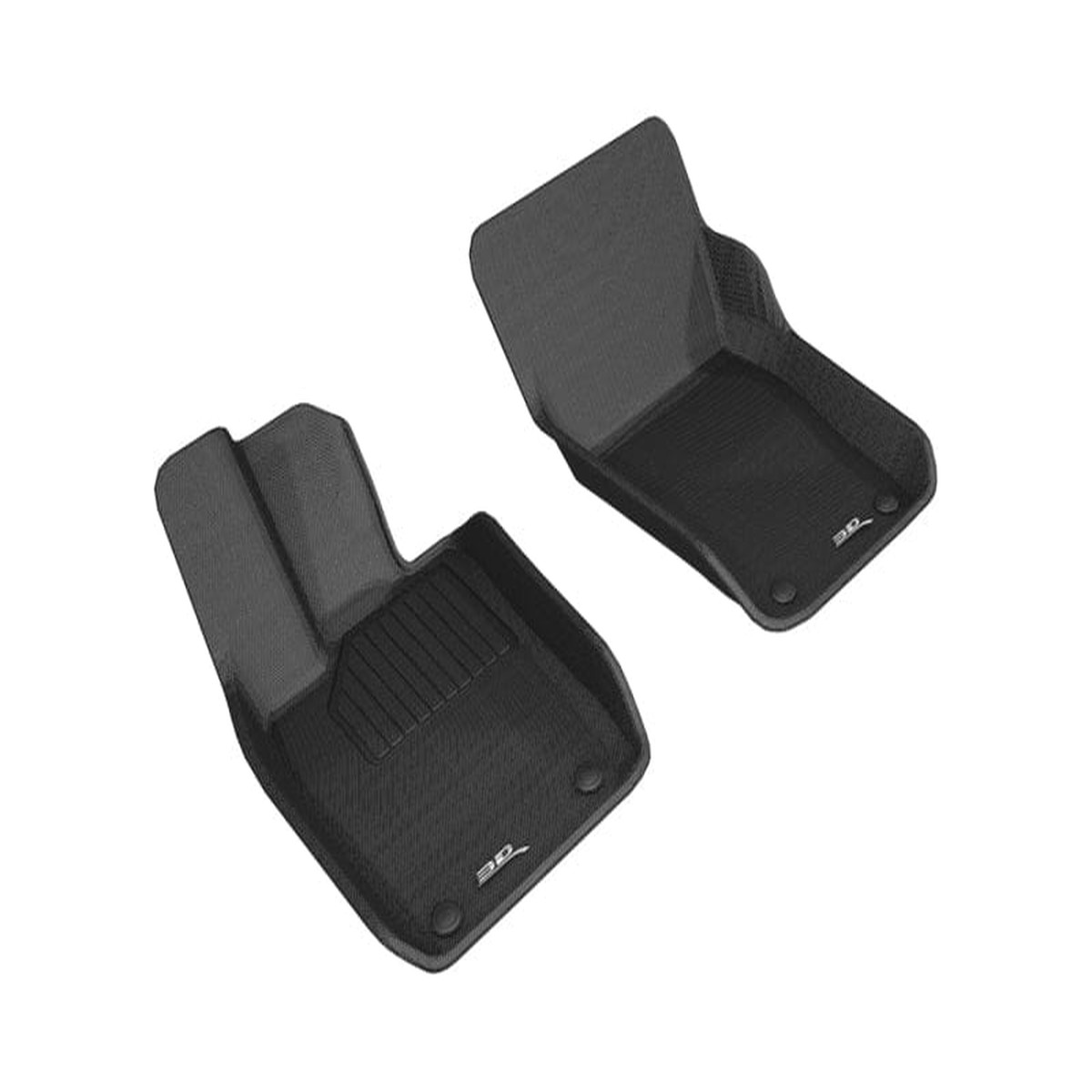 3D Maxpider 2017-2019 Porsche Panamera Kagu 1St Row Floormat - Black
