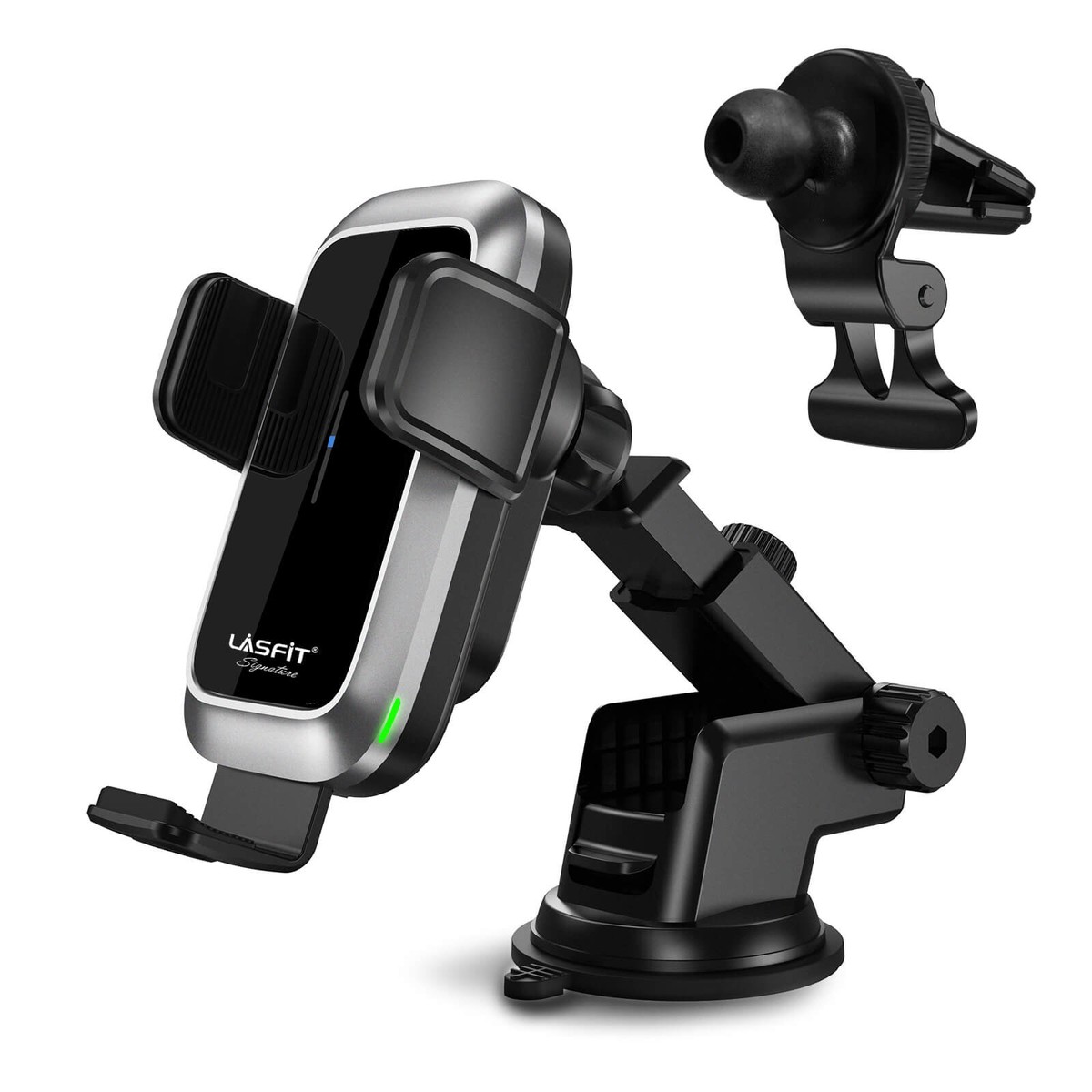 Ac Version Wireless Car Charger Phone Holder 15W Qi Fast Charging Dash Windshield Air Vent Mount AcVersionCarPhoneHolder