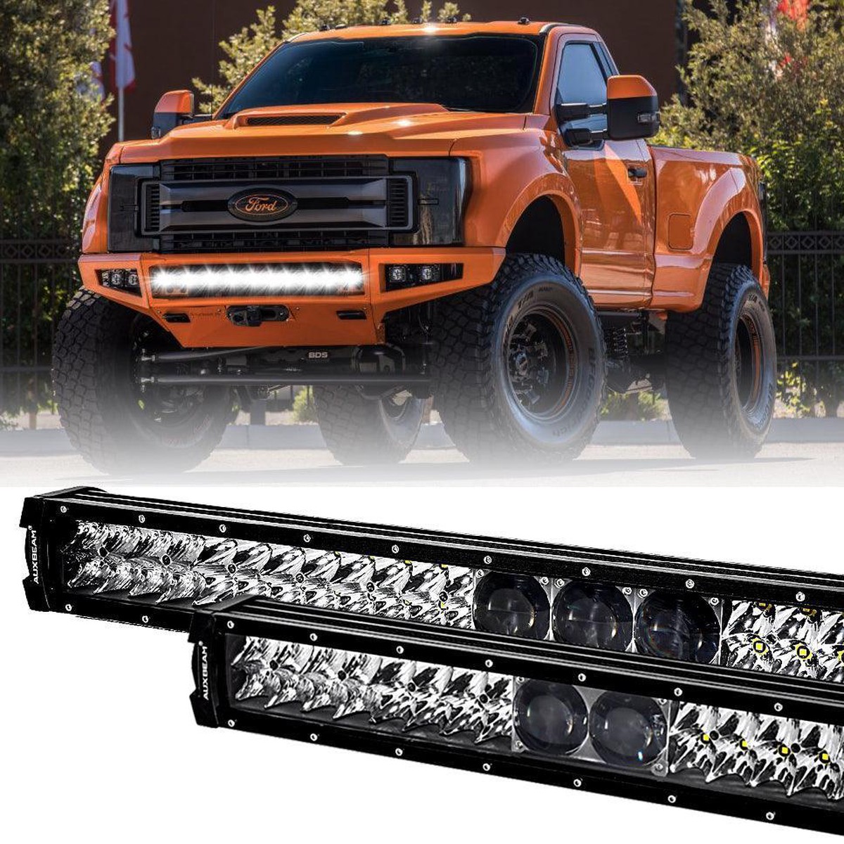 1222324252 5D-Pro Series Led Light Bar With 5D Projectors For Ford F250 Super Duty 12