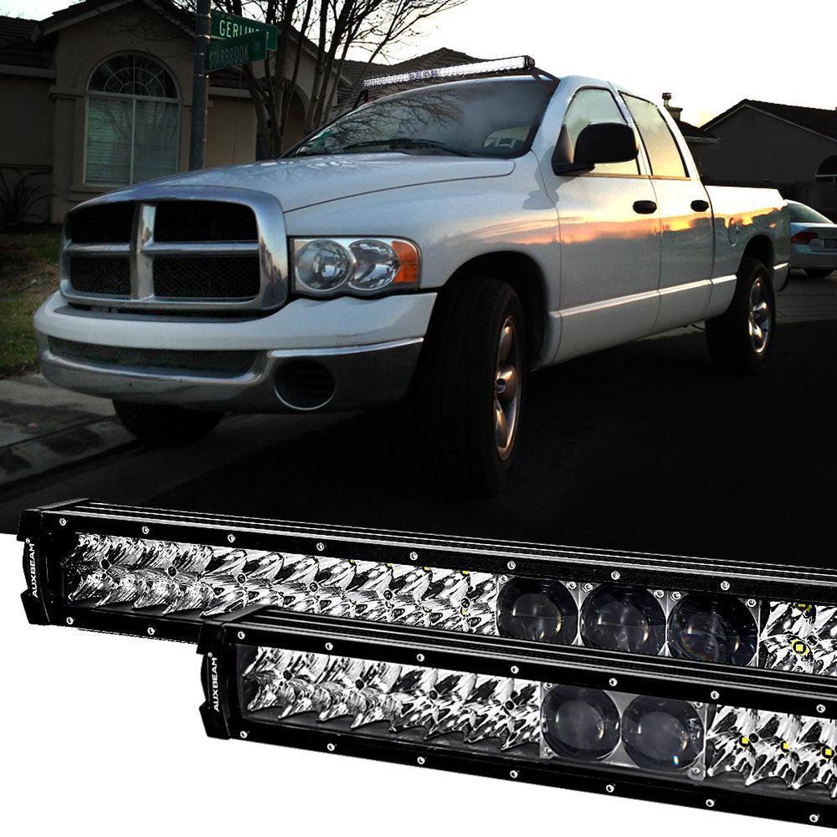 1222324252 5D-Pro Series Led Light Bar With 5D Projectors For Dodge Ram 1500 12