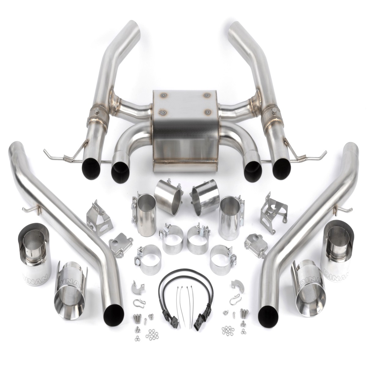 Dinan Valved Axle-Back Exhaust - 2021-2025 Bmw M3M4 BlackCeramicCoated