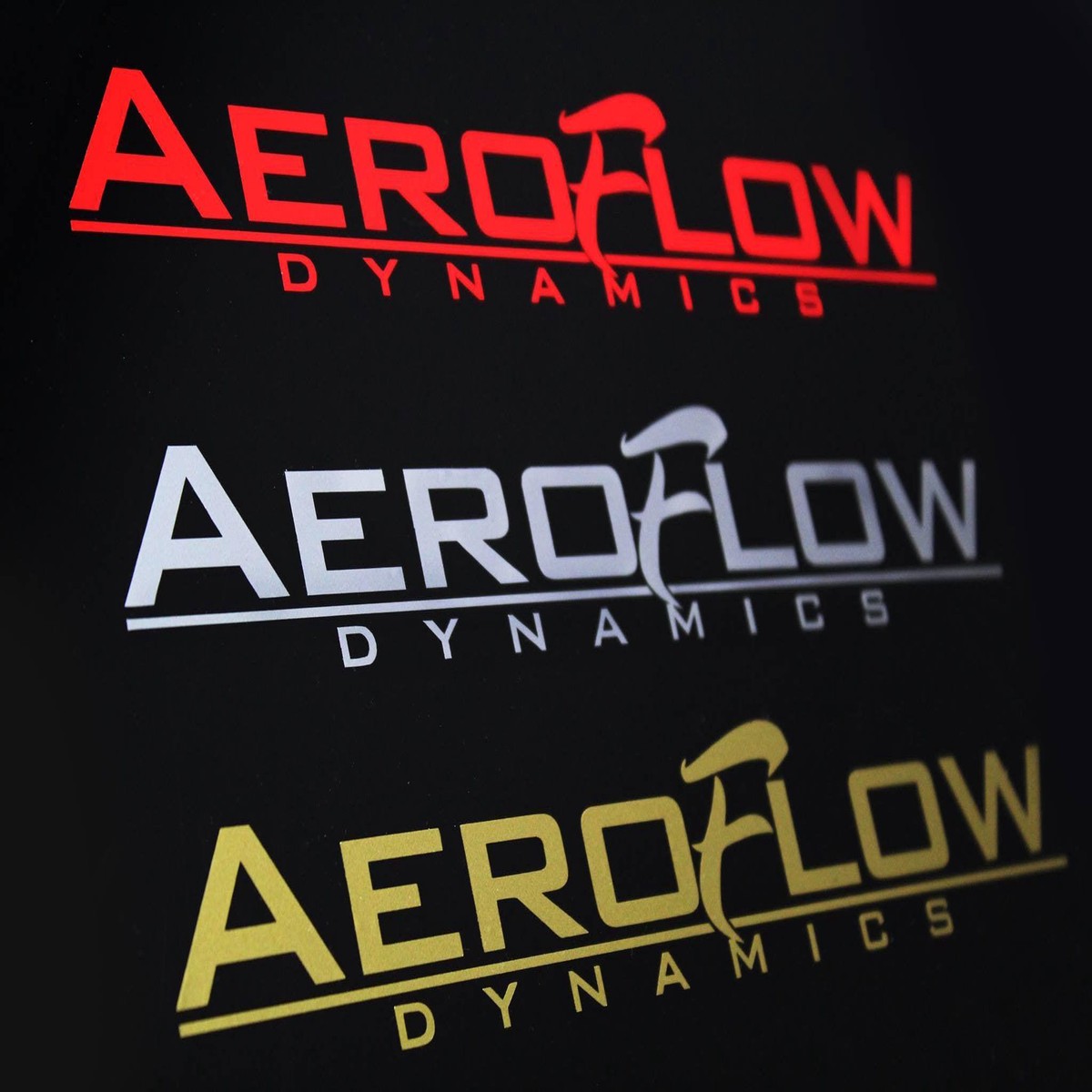 Aeroflowdynamics Decal Gold
