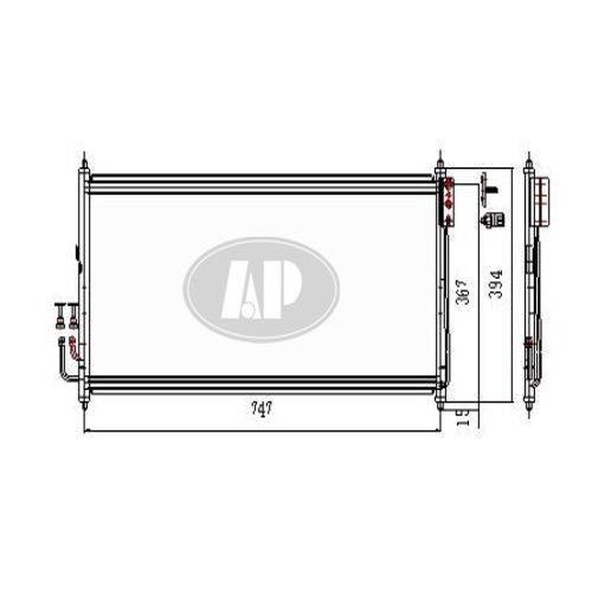 Condenser Nissan Murano 2003-2007 3248 Ni3030153